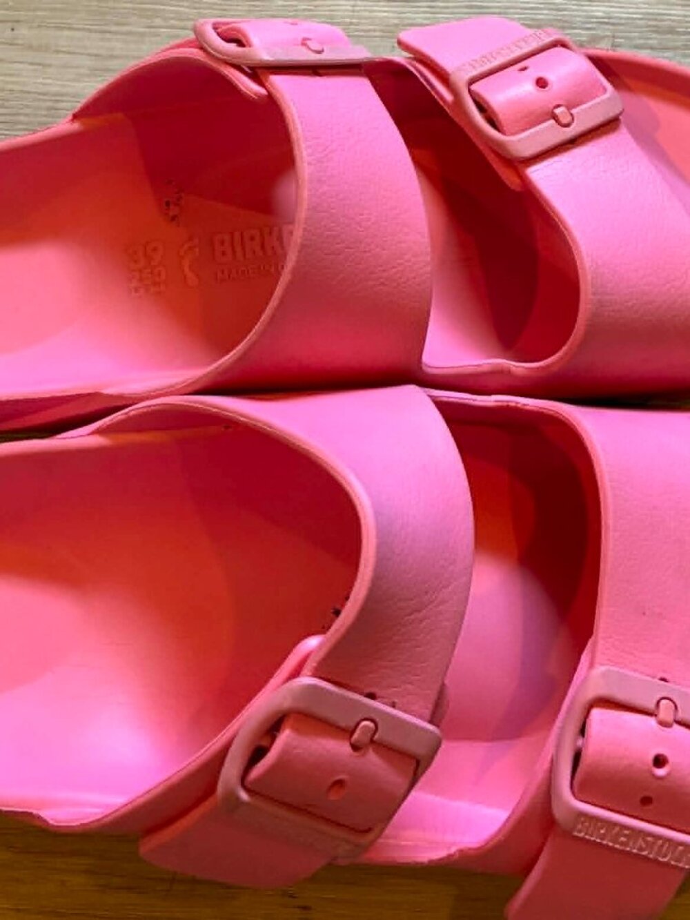 Birkenstock Arizona Essentials EVA Candy Pink Women Sandals Size 8 EU 39 - Picture 2 of 5